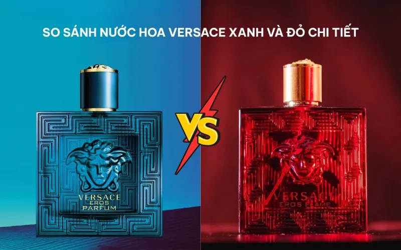 Hinh anh chai nuoc hoa Versace Eros Eau de Toilette mau xanh ngoc bích tren nen trang, the hien su tuoi moi va manh me cua mui huong.